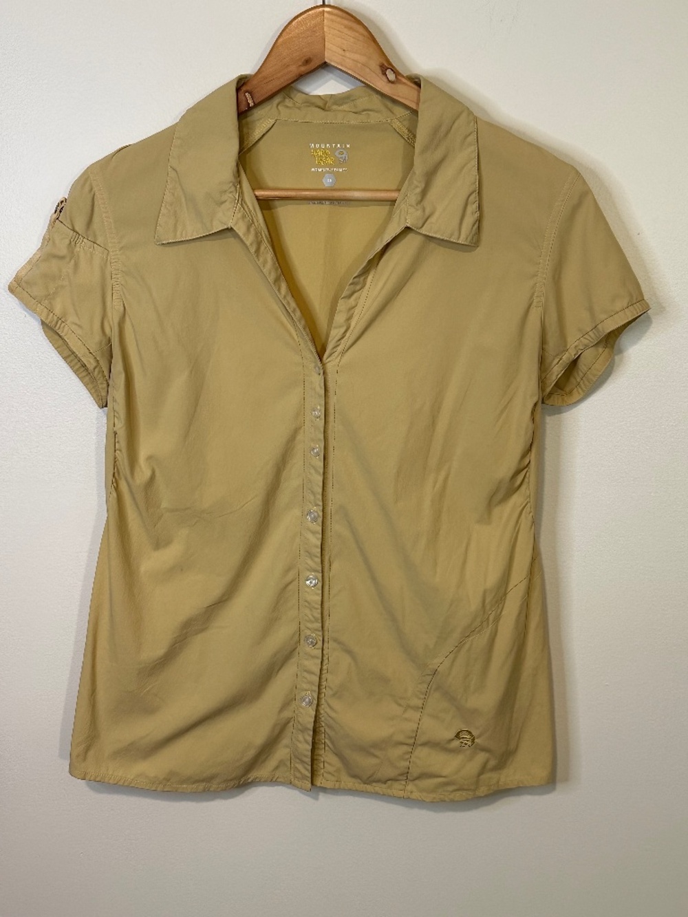 Mountain Hardwear Women's Size 10 Yellow Shirt